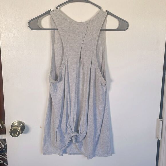 Lululemon All Tied Up Tank (Prima Cotton) Heathered Cool Breeze Gray Size Small - Picture 9 of 10
